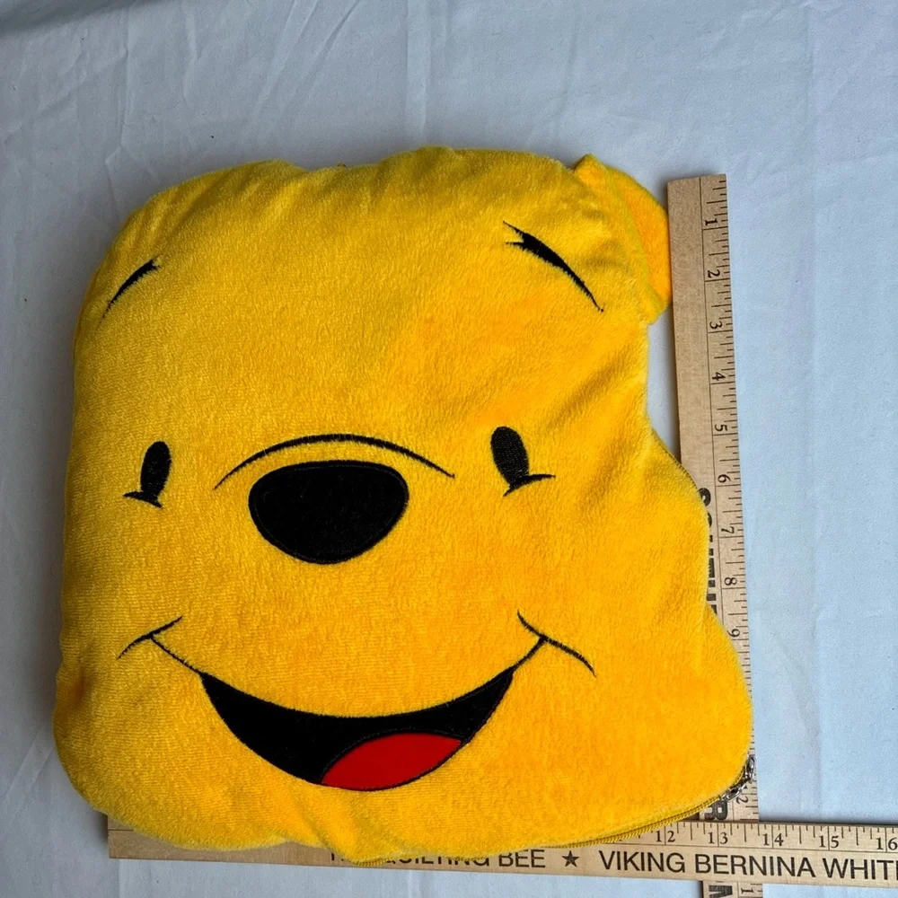 Vintage Winnie the Pooh 2-in-1 Travel Plush Pillow to Lightweight Blanket